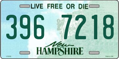NH license plate 3967218