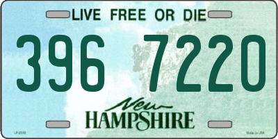 NH license plate 3967220