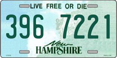 NH license plate 3967221