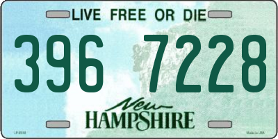 NH license plate 3967228