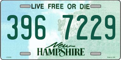 NH license plate 3967229