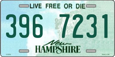 NH license plate 3967231
