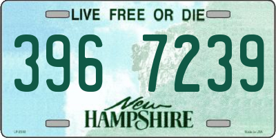 NH license plate 3967239