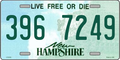 NH license plate 3967249