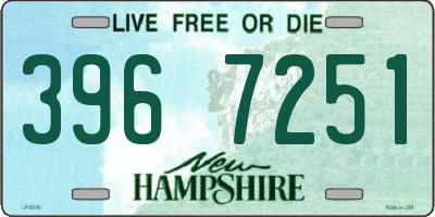 NH license plate 3967251