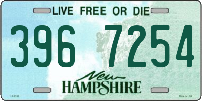NH license plate 3967254