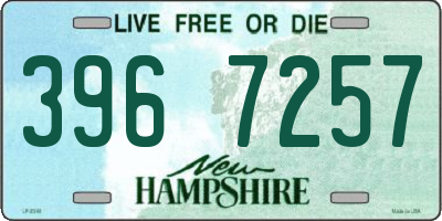 NH license plate 3967257