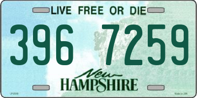 NH license plate 3967259