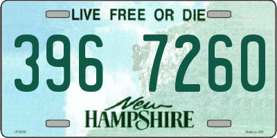 NH license plate 3967260