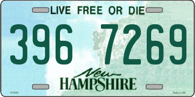 NH license plate 3967269