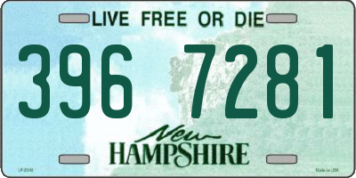 NH license plate 3967281
