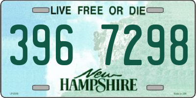 NH license plate 3967298