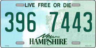 NH license plate 3967443