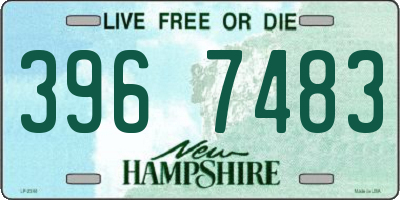 NH license plate 3967483
