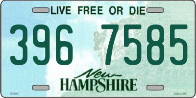 NH license plate 3967585
