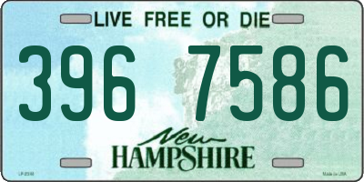 NH license plate 3967586