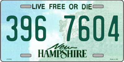 NH license plate 3967604
