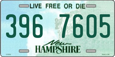 NH license plate 3967605