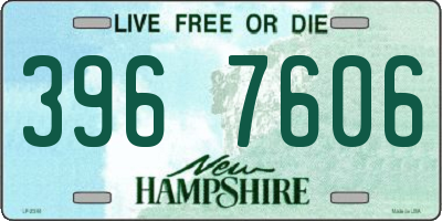 NH license plate 3967606