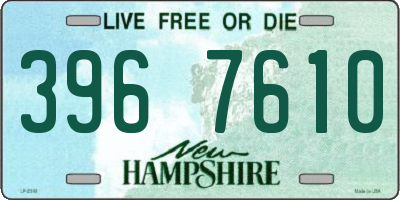 NH license plate 3967610