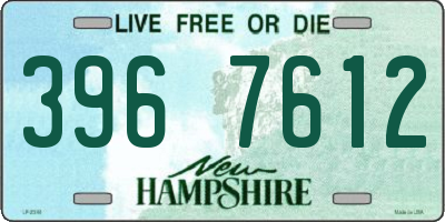 NH license plate 3967612