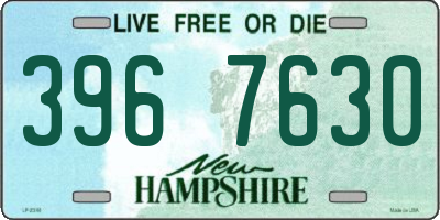NH license plate 3967630