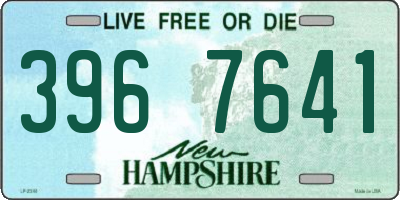 NH license plate 3967641