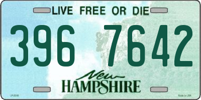 NH license plate 3967642