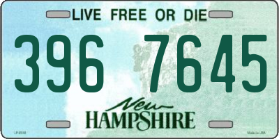 NH license plate 3967645
