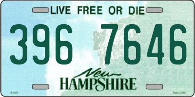 NH license plate 3967646