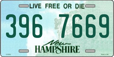 NH license plate 3967669