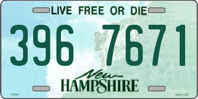 NH license plate 3967671