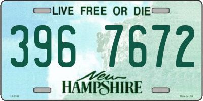 NH license plate 3967672