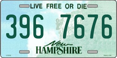 NH license plate 3967676