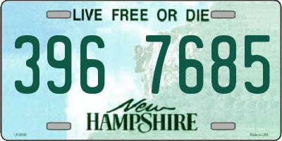 NH license plate 3967685