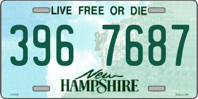NH license plate 3967687