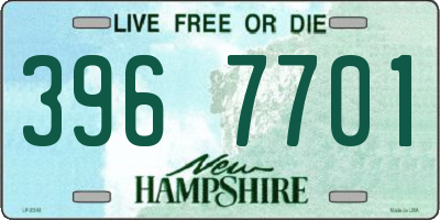 NH license plate 3967701