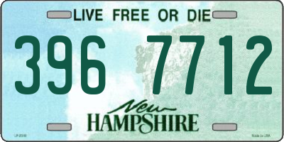 NH license plate 3967712