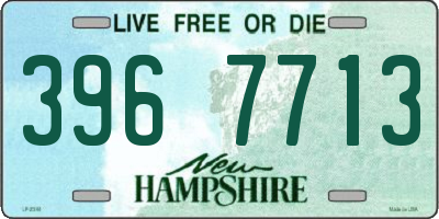 NH license plate 3967713