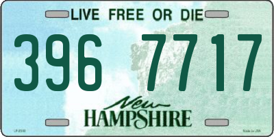 NH license plate 3967717