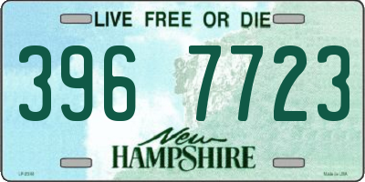 NH license plate 3967723
