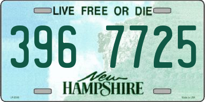 NH license plate 3967725