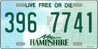 NH license plate 3967741