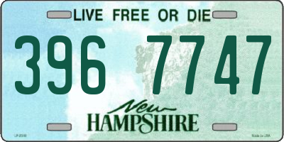 NH license plate 3967747