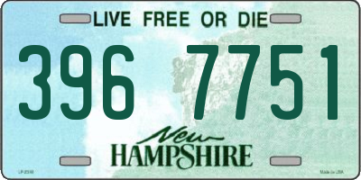 NH license plate 3967751