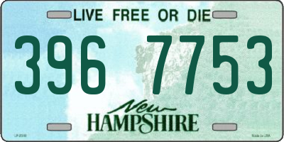 NH license plate 3967753