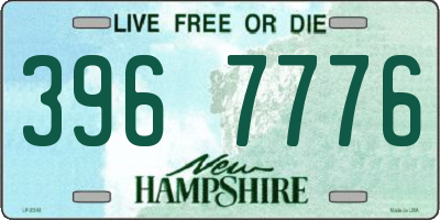 NH license plate 3967776