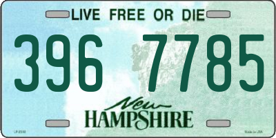 NH license plate 3967785