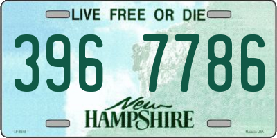 NH license plate 3967786