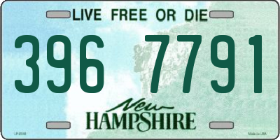 NH license plate 3967791